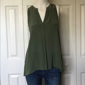 Joie Silk Tank Olive - NEW with Tags